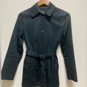 Black Spring Coat J.Crew Size S